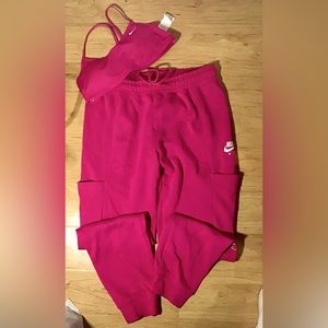 NIKE AIR two piece set - sports bra (M) + sweatpants (M)